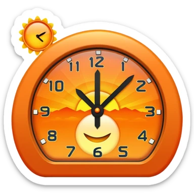 sunrise alarm sticker