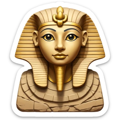 egypt sfenks sculpt sticker