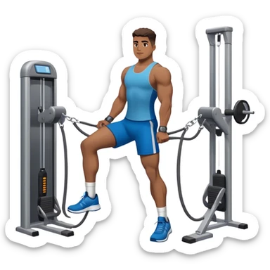 standing cable-machine-leg-raise with ankle-cuffs sticker