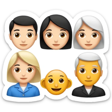 Kız karekterler beyaz tenli 3 kız biri kıvırcık biri kısa dalgalı bir uzun dalgalı sticker