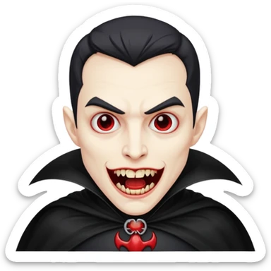 Create an emoji of  a scary Vampire full bodied sticker