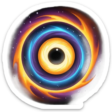 Black hole sticker