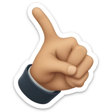 finger pointing me sticker