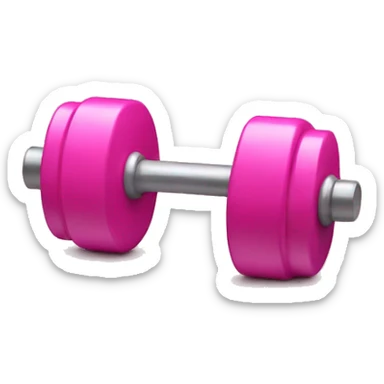 Pink dumbell sticker