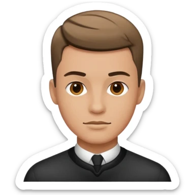 hairstylist men sticker