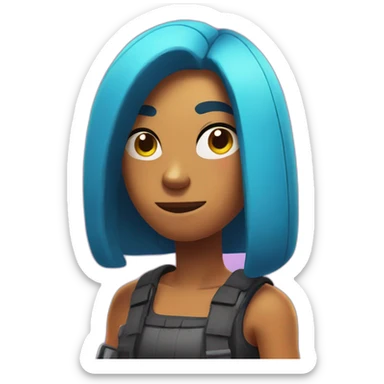 Shelly from brawl stars sticker
