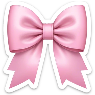 Light pink bows sticker