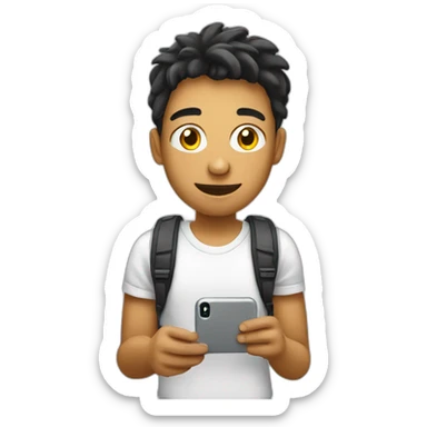 a student has a mobile phone turned on sticker