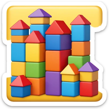 Toy Block Homes sticker