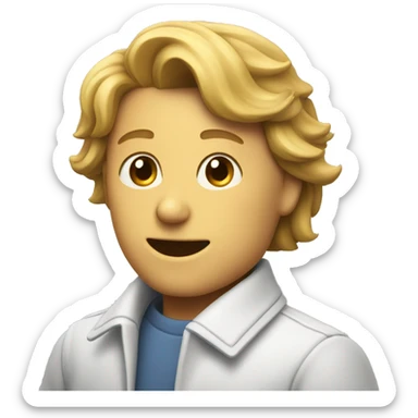 just a text with shortform of acknowlege "ack" sticker