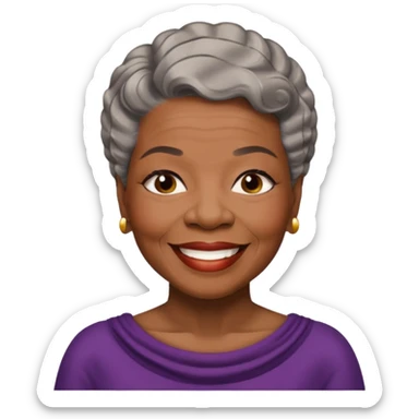 Maya Angelou sticker