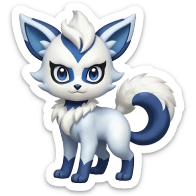 Meowstic-Absol-fusion (full body) sticker