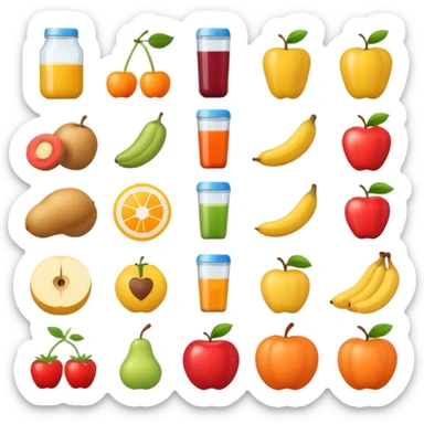 mach mir ein grafik für ein system von alltag ernährung und sport sticker