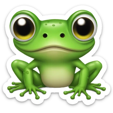 Frog sticker