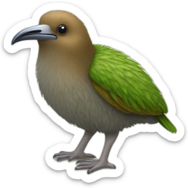 kiwi bird species sticker