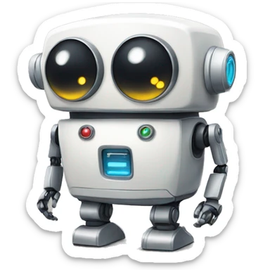 cute robot  sticker