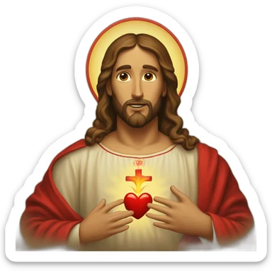 Christian Sacred Heart sticker