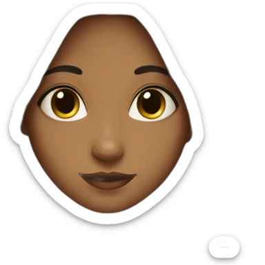 girl near flowers sticker