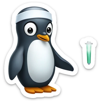 Penguin surgeon sticker
