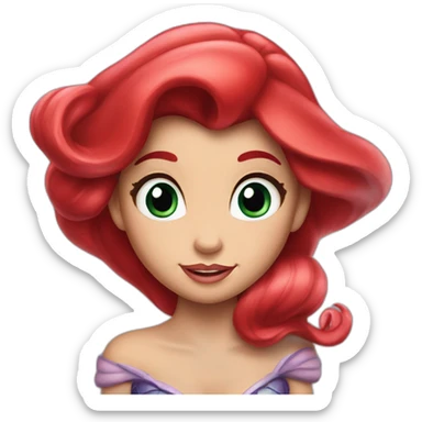 the little mermaid ariel sticker