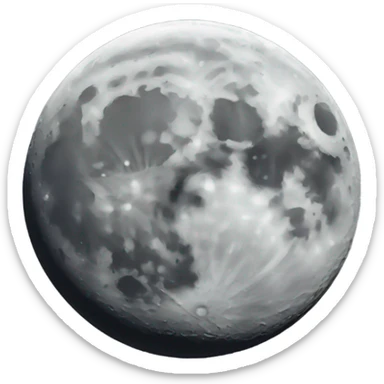 Moon  sticker