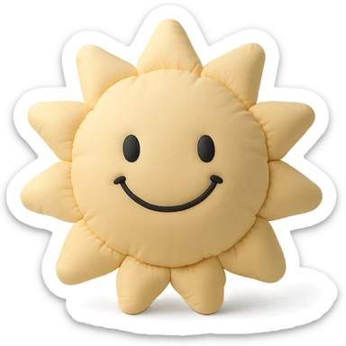 smiling sun sticker