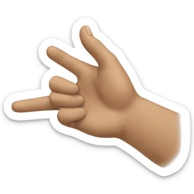 Hand making an L shape  sticker