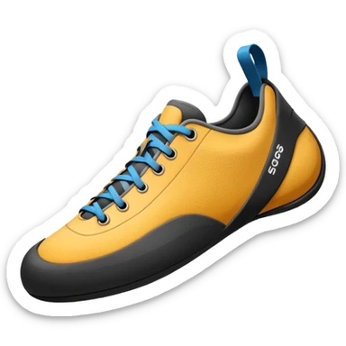climbing shoe for bouldering sticker