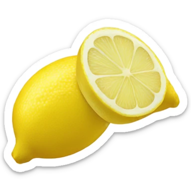 Lemon slice sticker