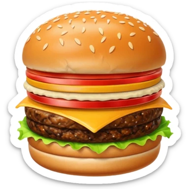 emoji for food like burger sticker