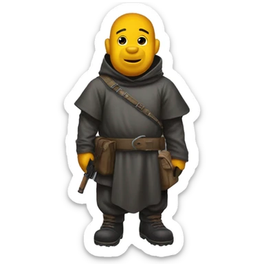 paintball friar pooh sticker
