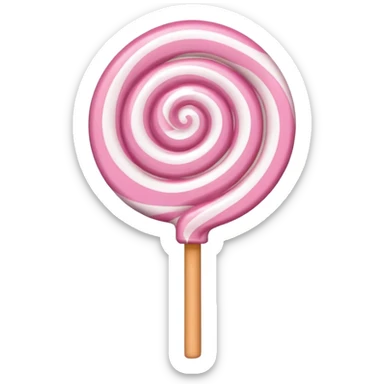light pink lollipop sticker