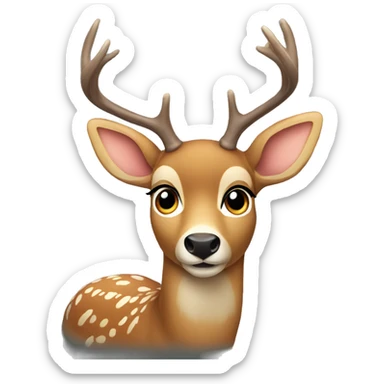 Deer sticker