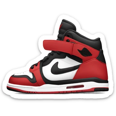 Red black and white Nike Jordans  sticker