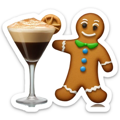 Gingerbread carrying an espresso martini sticker