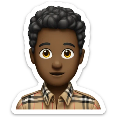 burberry check sticker