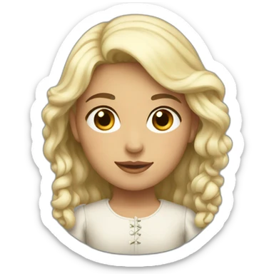 Georgian girl sticker