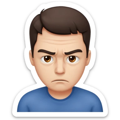 Un persona estresada sticker