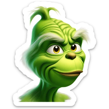 the grinch finds jesus sticker