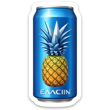 energy drink coconut and pinaple sticker