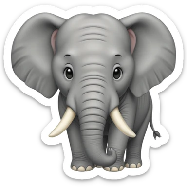 Tina the elephant sticker