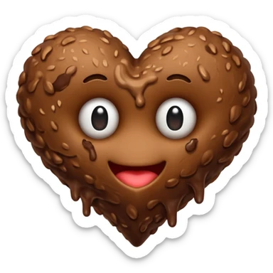 Caca noeux coeur sticker