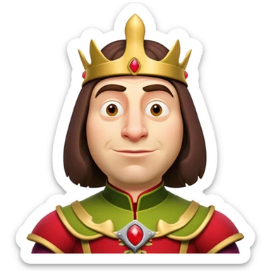 Lord farquaad in shrek movie sticker