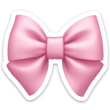 Light pink bow sticker