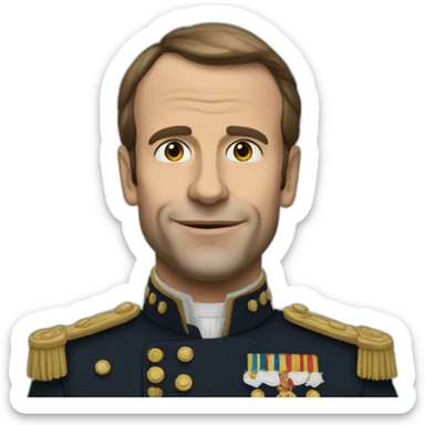 Macron jule césar sticker