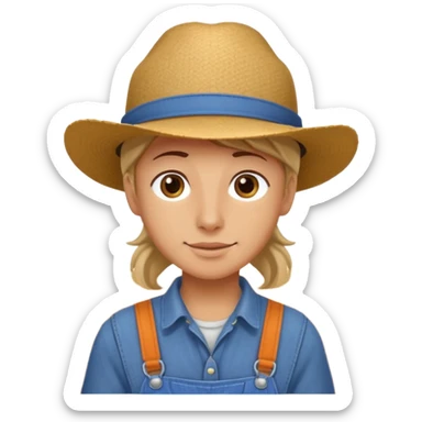 person who works in a horse stable sticker