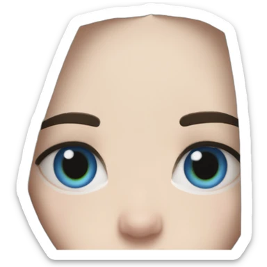 Billie eilish chanteuse cheveux bleus yeux bleus sticker