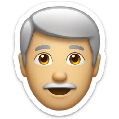 man toilet icon sticker