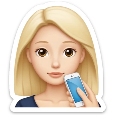 horizontal iphone under the chin sticker