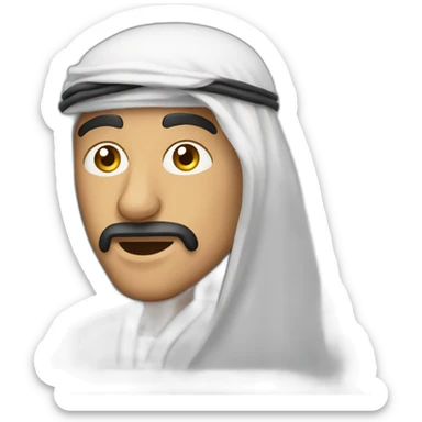 Un arabe qui vole un téléphone sticker